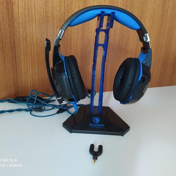 kit fone de ouvido suporte e adaptador