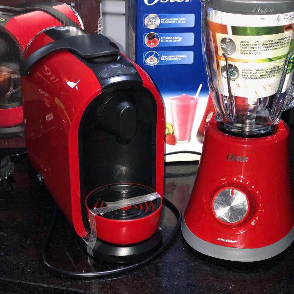 kit máquina de café + liquidificador novos