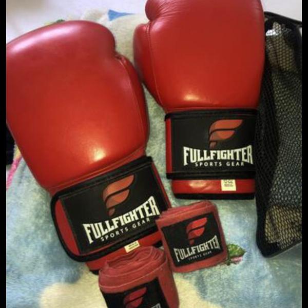 luva de boxe linha pro numero 12 + bandagem