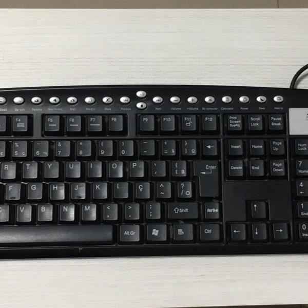 teclado multimídia