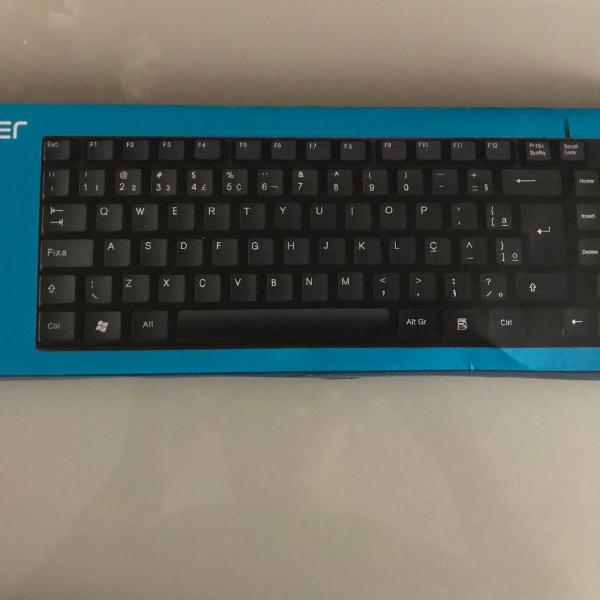 teclado usb slim preto tc193 multilaser na caixa