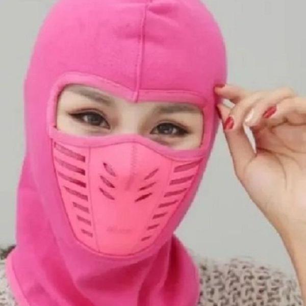 touca ninja moto balaclava frio paintball proteção rosa