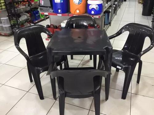 Brasil Plásticos Jogo De Mesa Com Cadeira Plasticas