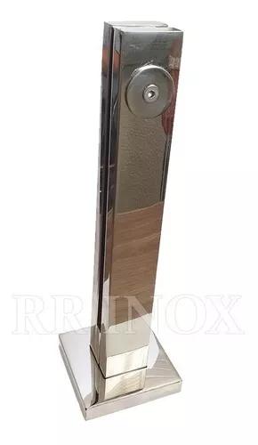 Coluna Torre Aço Inox 30cm (guarda-corpo)