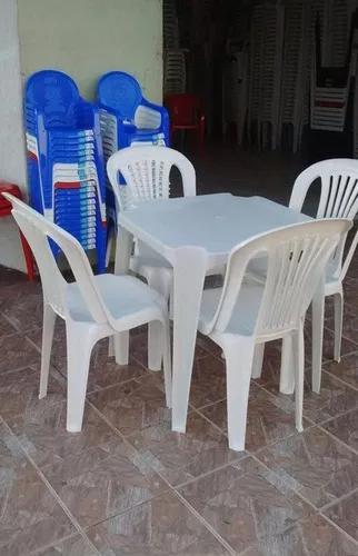 Conjunto De Mesas E Cadeiras De Plástico 150 Kls
