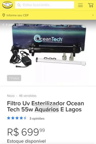 Filtro u.v esterilizador da ocean tech