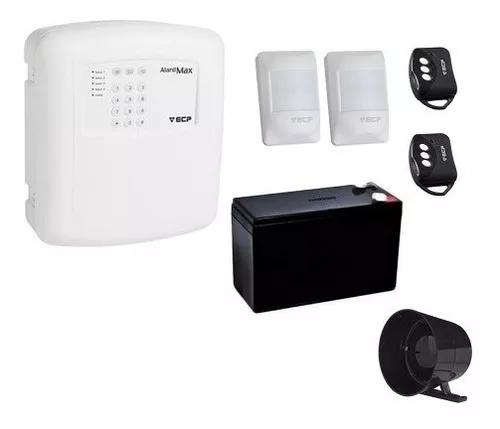 Kit De Alarme Residencial Ecp Com 2 Sensores De Presença