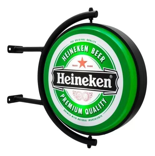 Luminoso Orbite Dupla Face Giratório Heineken Outdoor