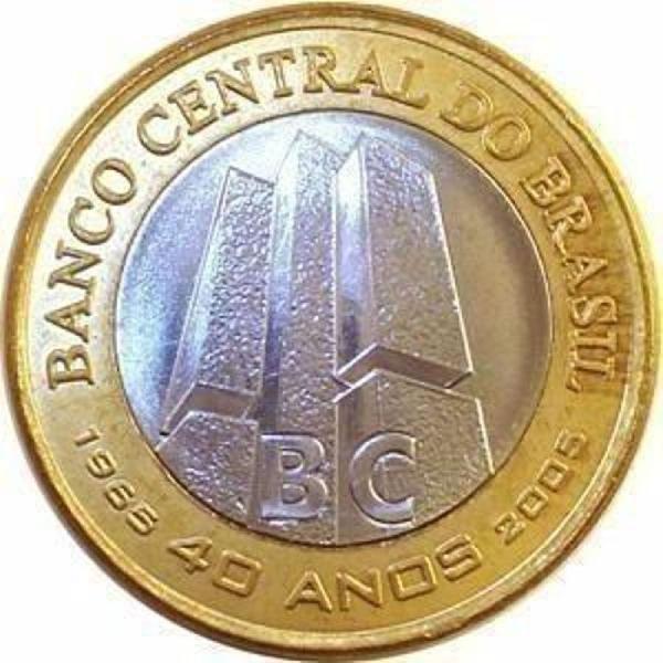 Moeda comemorativa 40 anos Banco Central do Brasil