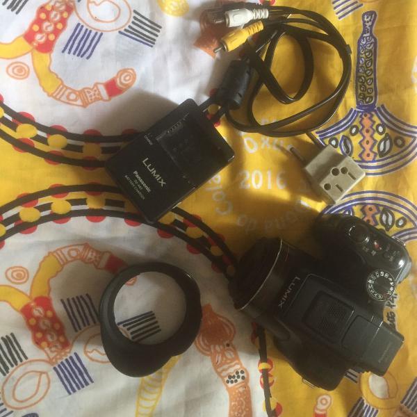 camera fotográfica lumix + acessórios