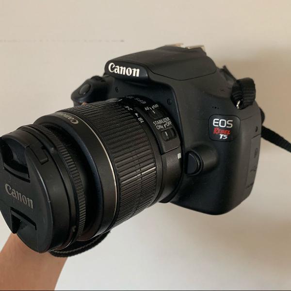 canon rebel t5 + lente 18-55mm
