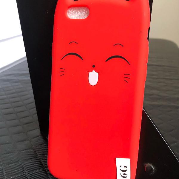 capinha iphone 6g gatinho red