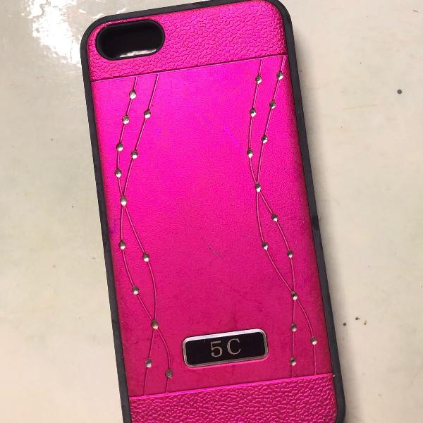 capinha rosa iphone 5c