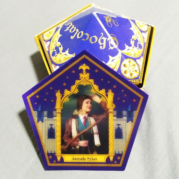 cartão colecionável Harry Potter