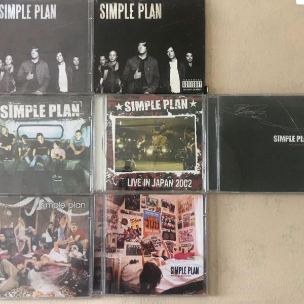 cds simple plan originais, combo por r$89 (exceto o live in