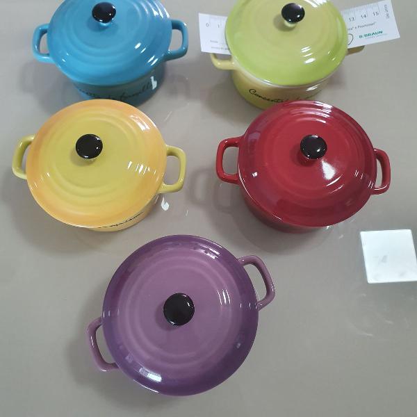 cocotte francesas originais de ceramica diversas cores