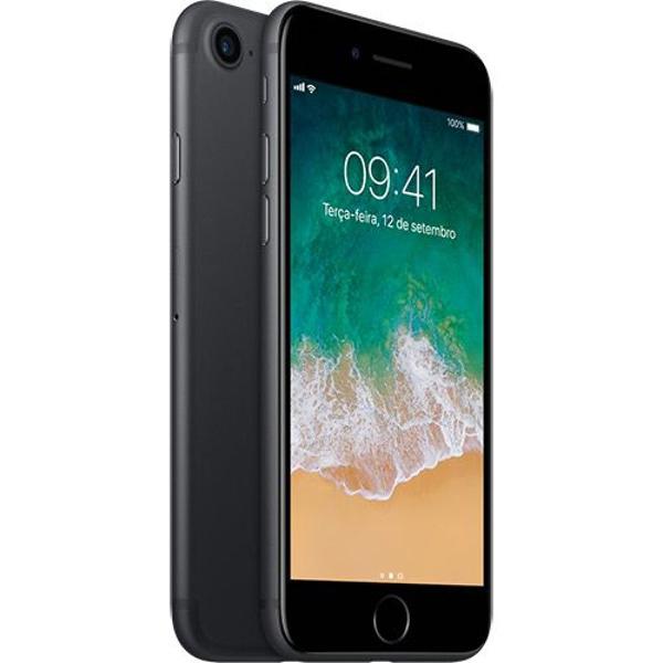 iphone 7 128gb preto matte desbloqueado ios 10 wi-fi + 4g