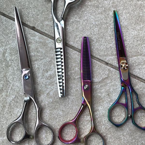 kit tesouras profissionais cabeleireiro