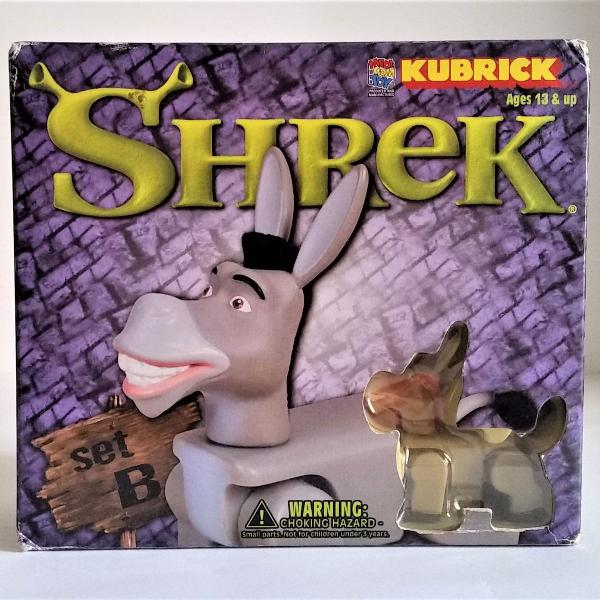 medicom kubrick shrek set b donkey + princess fiona + mascot