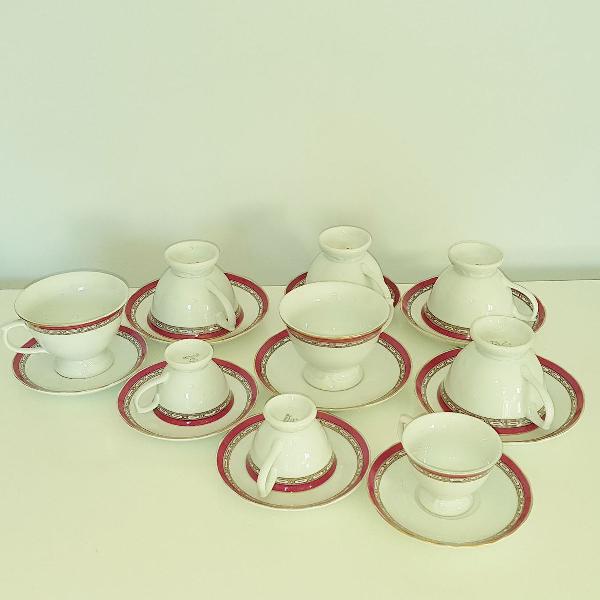 xícaras de porcelana schimidt