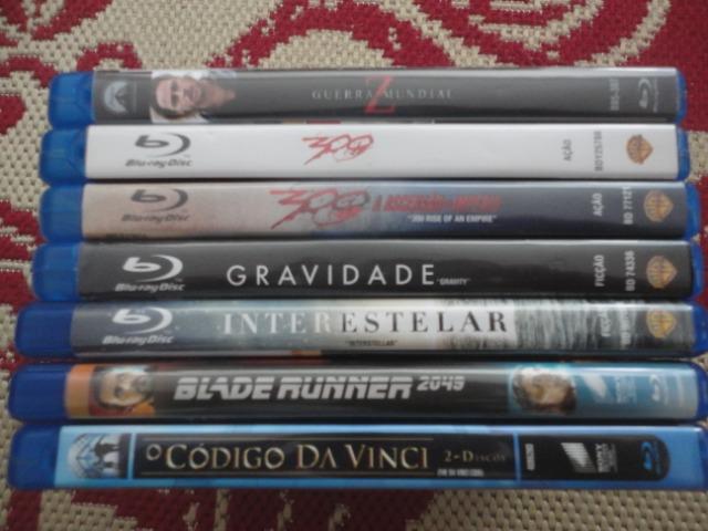 7 Blu-rays - Codigo da Vinci, 300, Blade Runner,