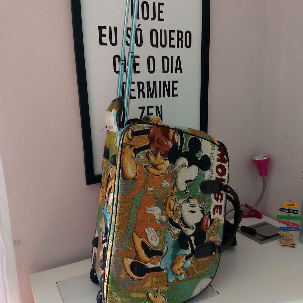 Bolsa com rodinha Mickey