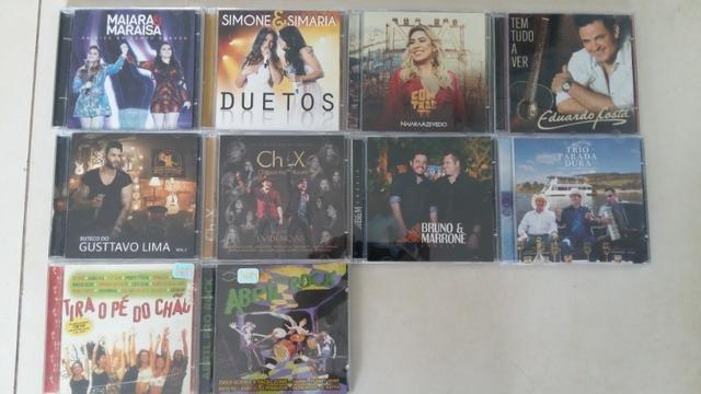 CDs usados - Pacote c/ 10 CDs - MPB / Sertanejo / Forró