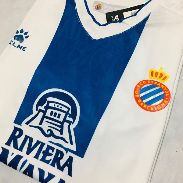 Camisa Espanyol 2019/20 Home (Tam G) PRONTA ENTREGA