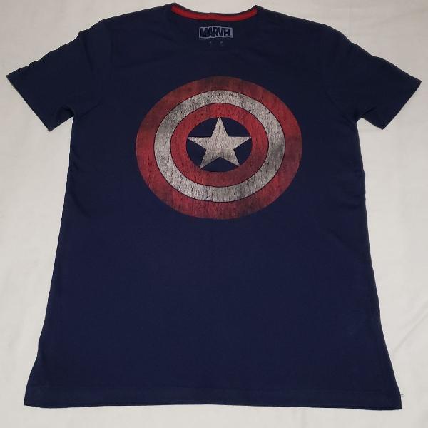 Camisa de malha da Marvel tamanho P Capitão América