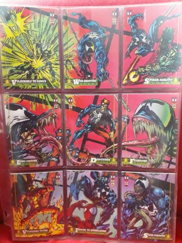 Cards colecionáveis Homem-Aranha importados super raros