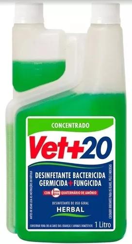 Desinfetante Vet+20 Herbal 1l Grátis 1 Vet+20 Lavanda