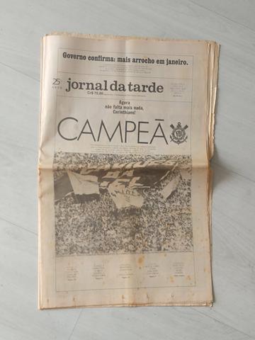 Jornal da Tarde. Dez/1990. Corinthians Campeão Brasileiro