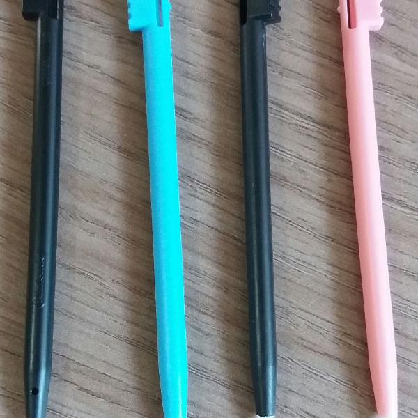 Kit 4 canetas stylus para Nintendo DS