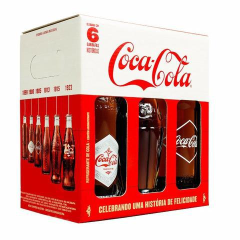 Kit 6 Garrafas Históricas Coca Cola Edição Limitada 100