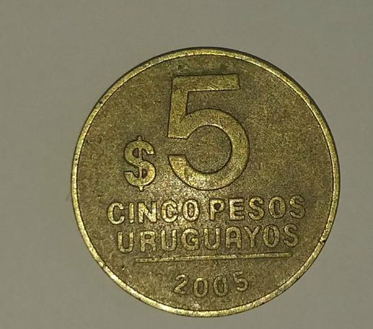 Moeda 5 pesos 2005
