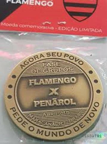 Moeda Libertadores Flamengo x Peñarol