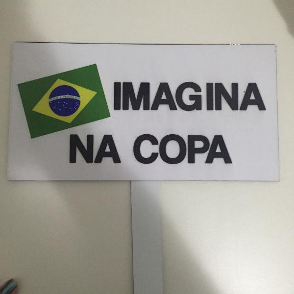 Placa para festa