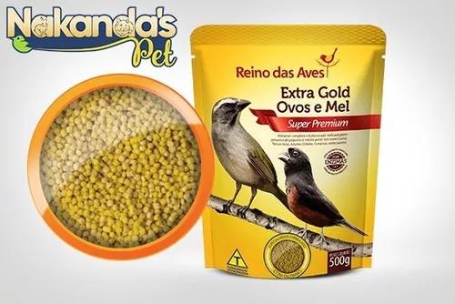 Ração Extra Gold Ovos E Mel Extrusada 500gr - Reino Das