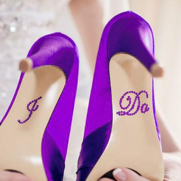 adesivo "i do" para sola do sapato da noiva