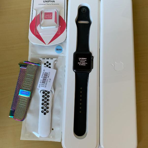 apple watch series 1 - 38mm + acessórios