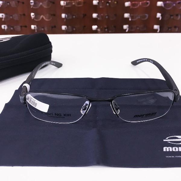 armação óculos mormaii 1618 485 metal preto masculino