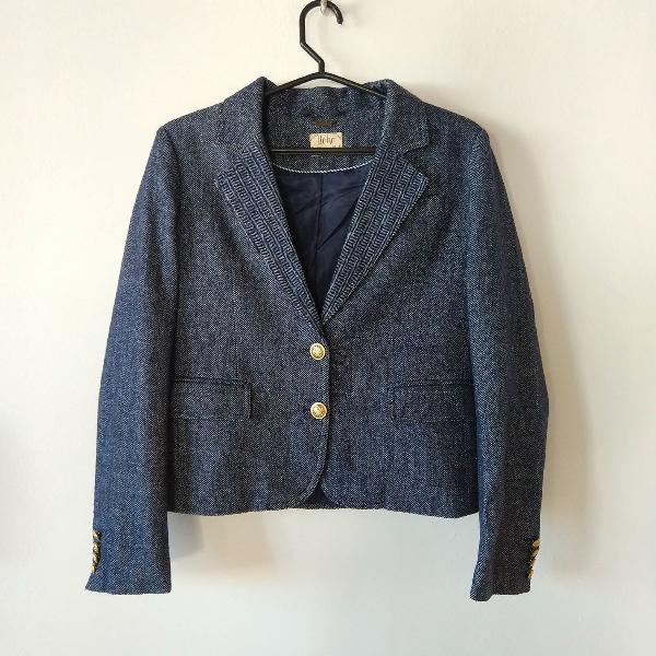 blazer azul boho