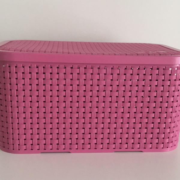 caixa organizadora rosa de polipropileno tamanho pp
