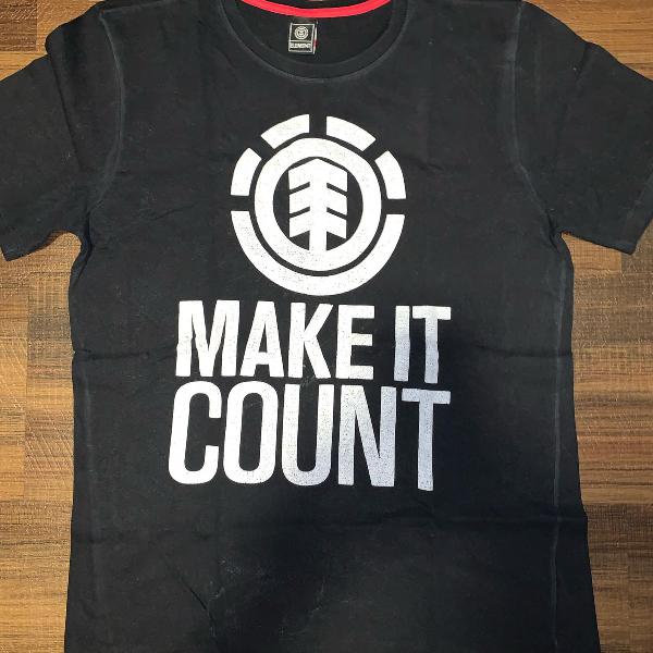 camiseta element edição make it count