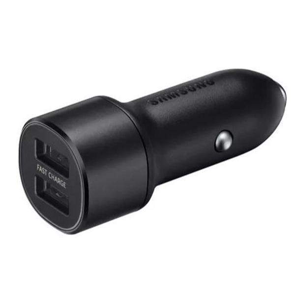 carregador veicular ultra-rápido (2 portas usb) 2a samsung