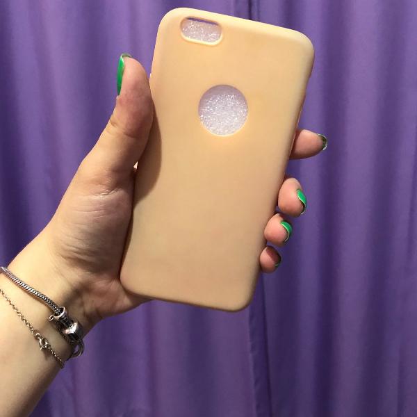 case para iphone 6/6s silicone rosê