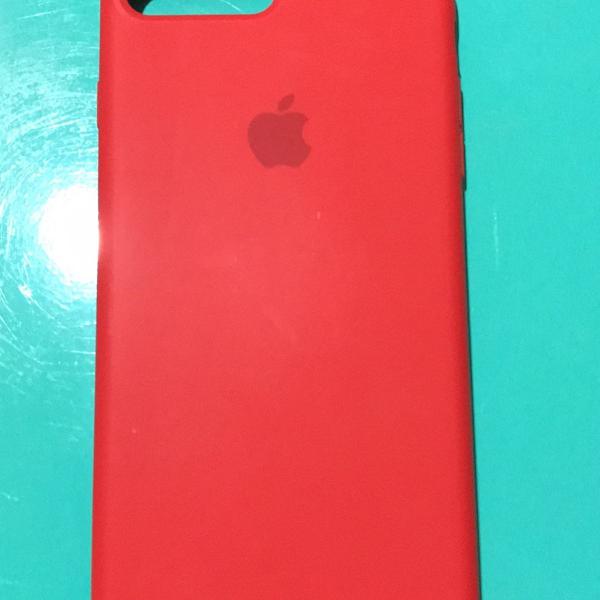 case silicone vermelha iphone 7/8 plus