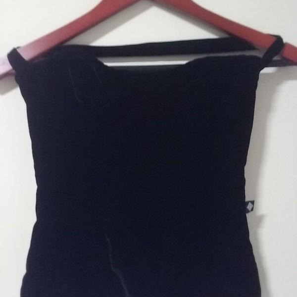 corselete veludo preto