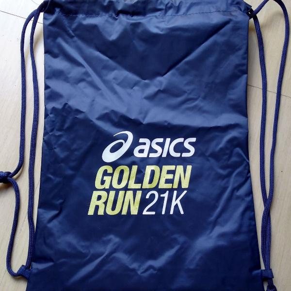 gym bag golden run asics