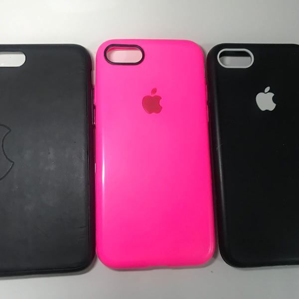 kit três case para iphone 7